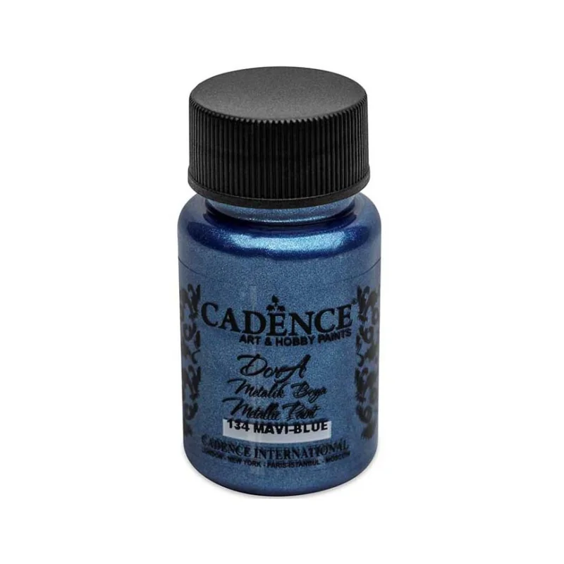 Sleva Barva akrylová Cadence Dora Metallic 50 ml, Metalická modrá