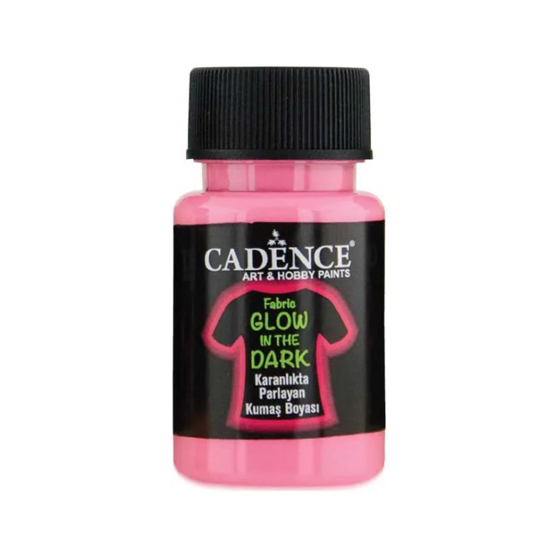 Super Cena Barva na textil svítící ve tmě Cadence 50 ml, Růžová