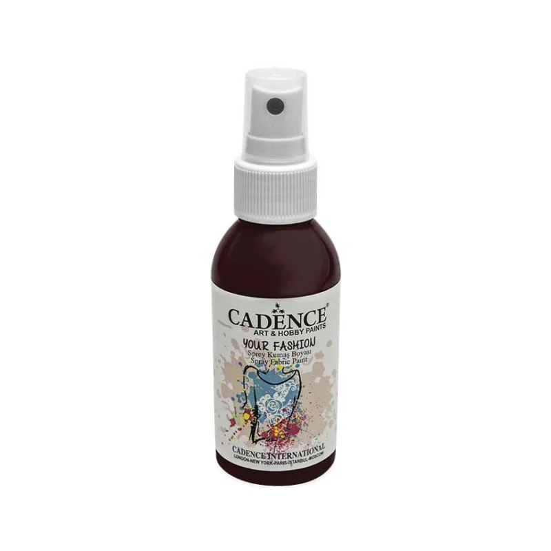 Akční Cena Barva na světlý textil ve spreji Cadence Your Fashion 100 ml, Bordó
