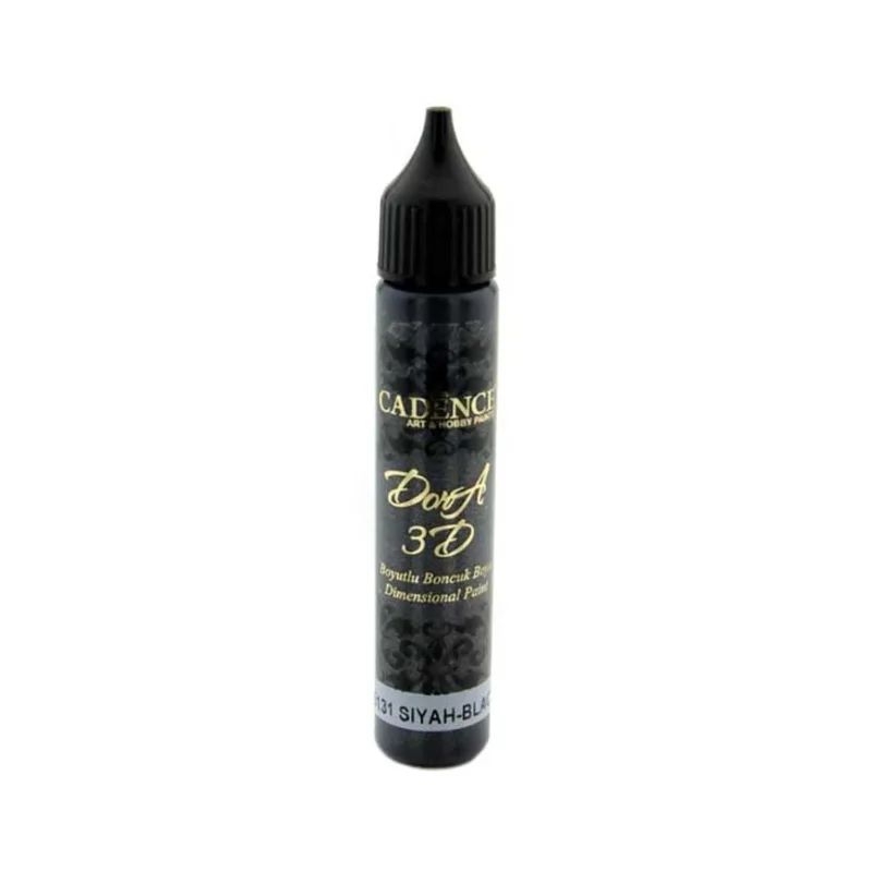 Horká Nabídka Barva 3D konturovací Cadence 25 ml, Metalická černá