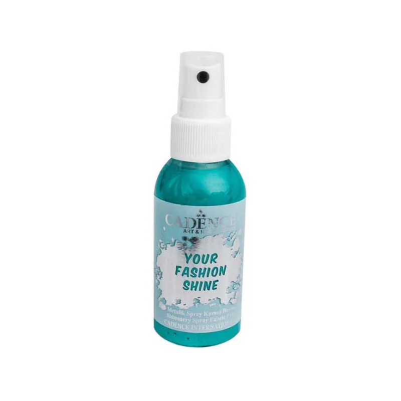 Časově Omezené Barva na tmavý textil ve spreji Cadence Your Fashion 100 ml, Smaragdová
