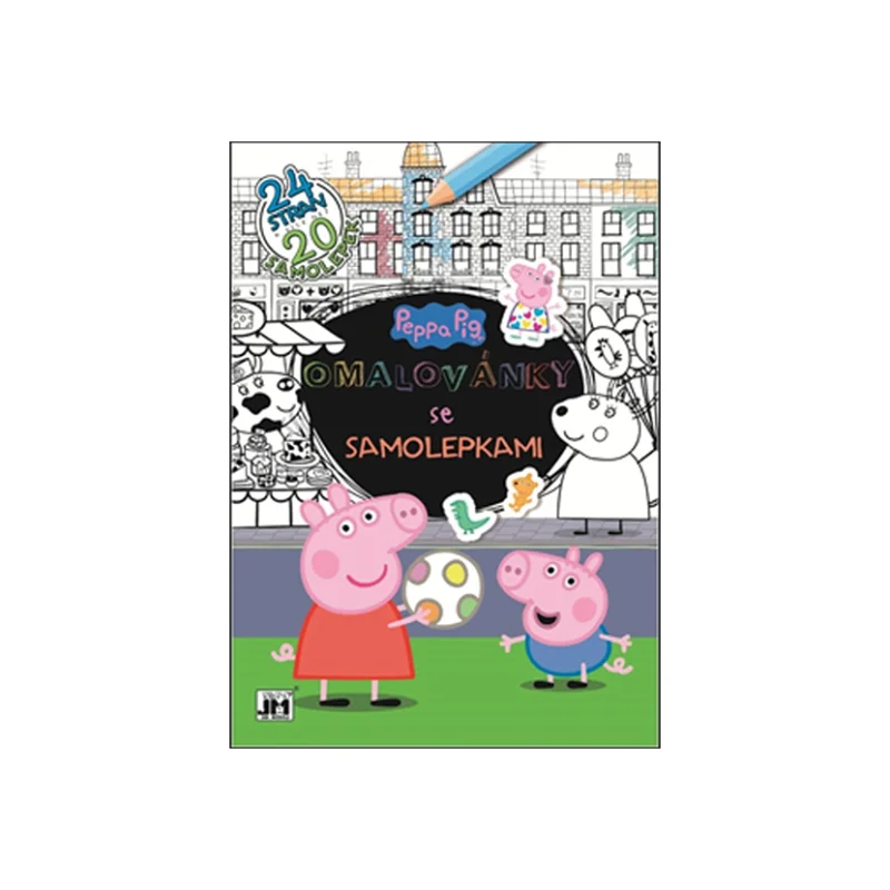 Omalovánky se samolepkami A4+, Prasátko Peppa Super Cena