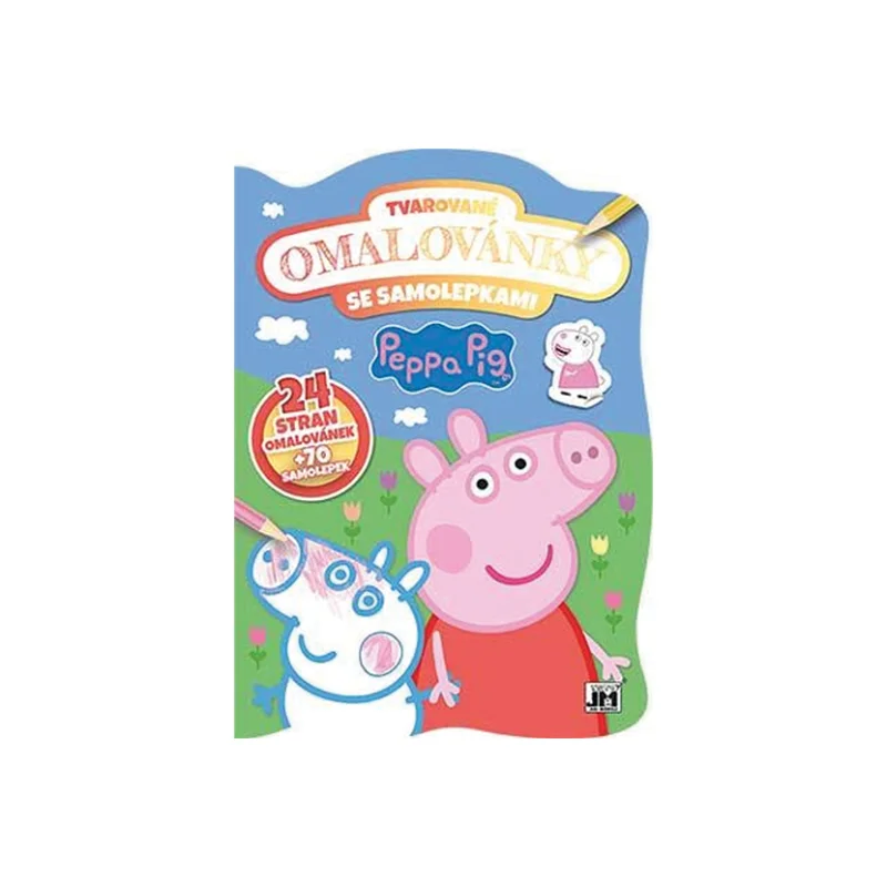 Bezpečná Platba Omalovánky tvarované A4, Prasátko Peppa