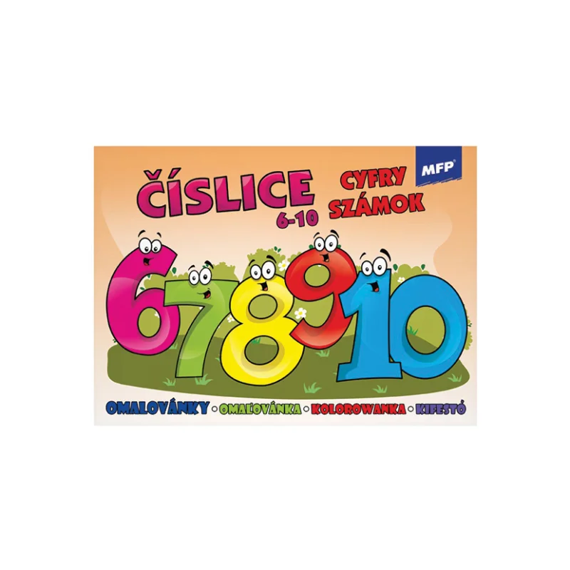 Omalovánky MFP A5, Číslice 6-10 Nízká Cena