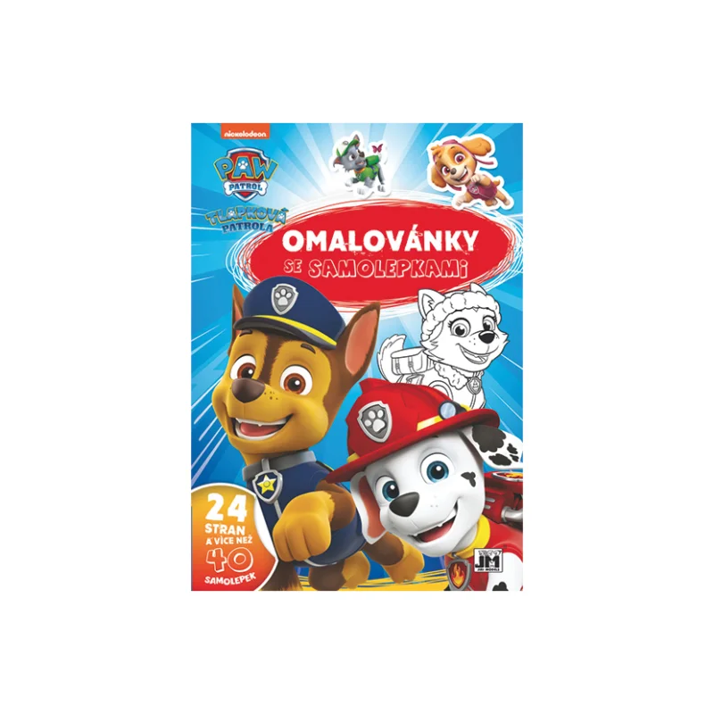 Omalovánky se samolepkami A4+, Tlapková patrola Cenově Výhodný