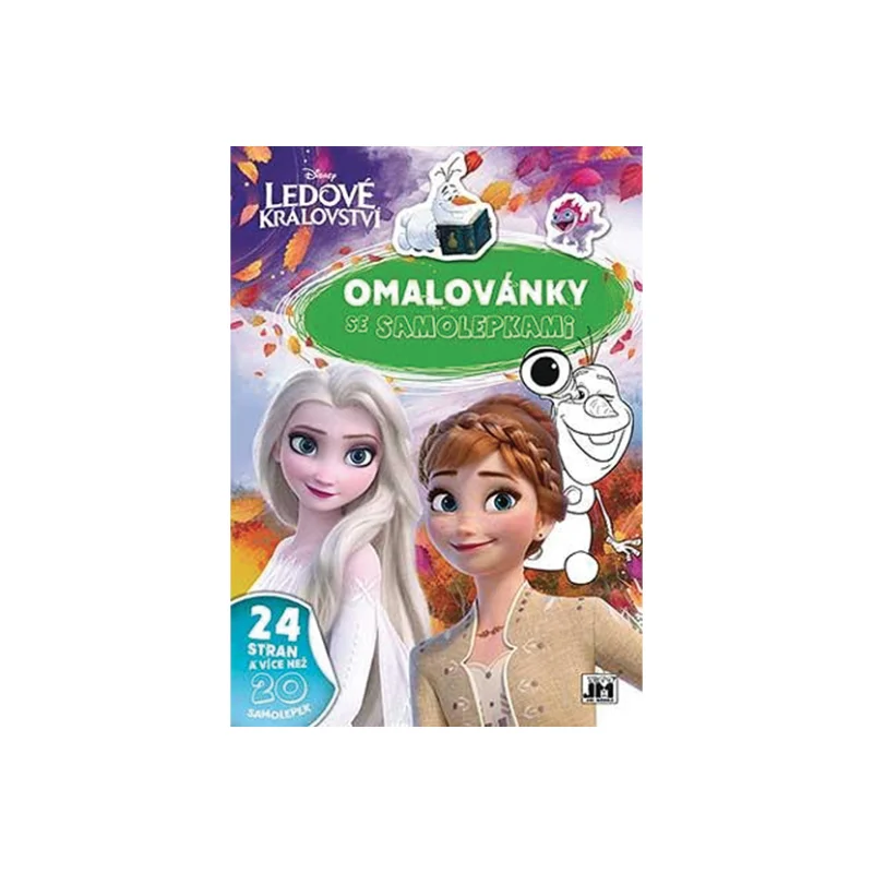 Novinka Omalovánky se samolepkami A4+, Ledové království