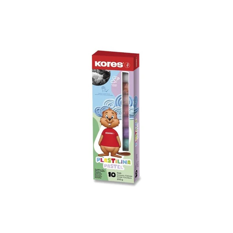 Hmota modelovací Kores Pastel 200 g, 10 barev Omezená Nabídka