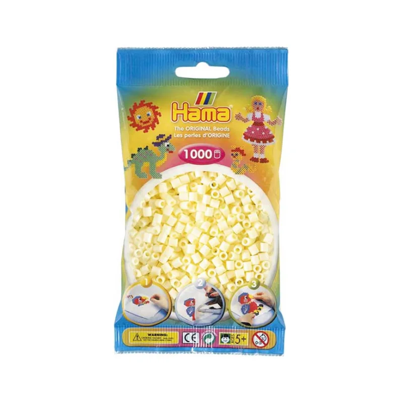 Korálky MIDI Hama 1 000 ks, Krémové Levný