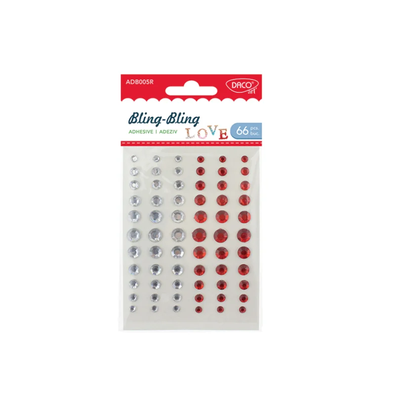 Nejprodávanější Kamínky samolepicí Daco 66 ks 005R, Mix barev