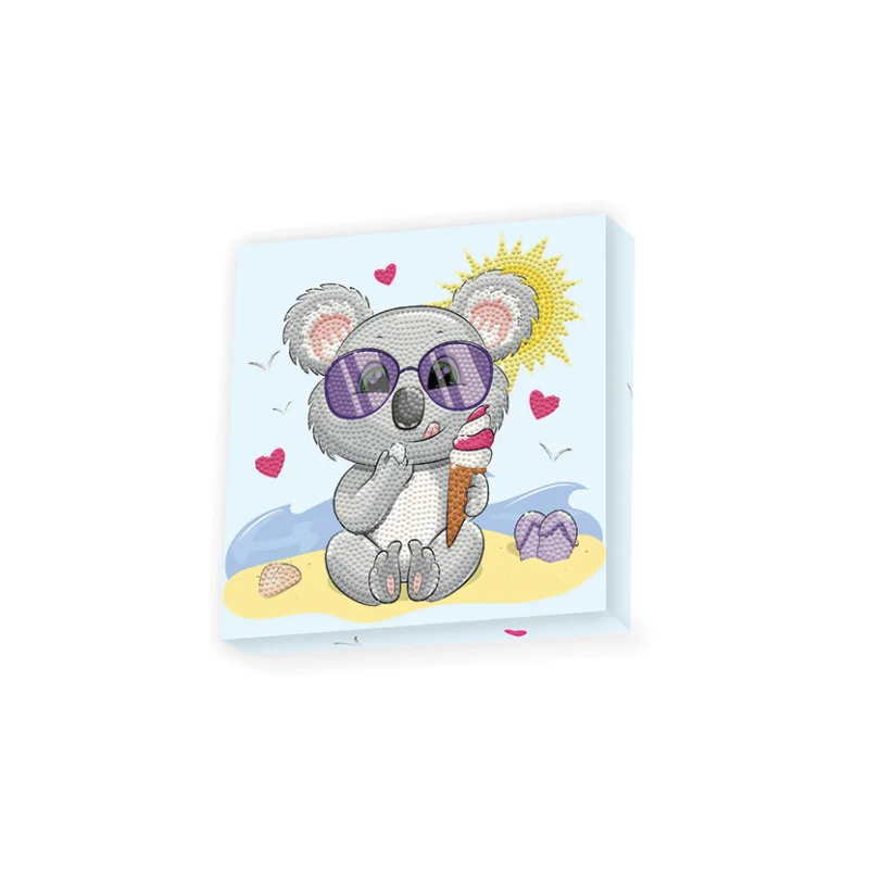 Horká Nabídka Malování diamantové Dotzies 22 x 22 cm, Koala se zmrzkou