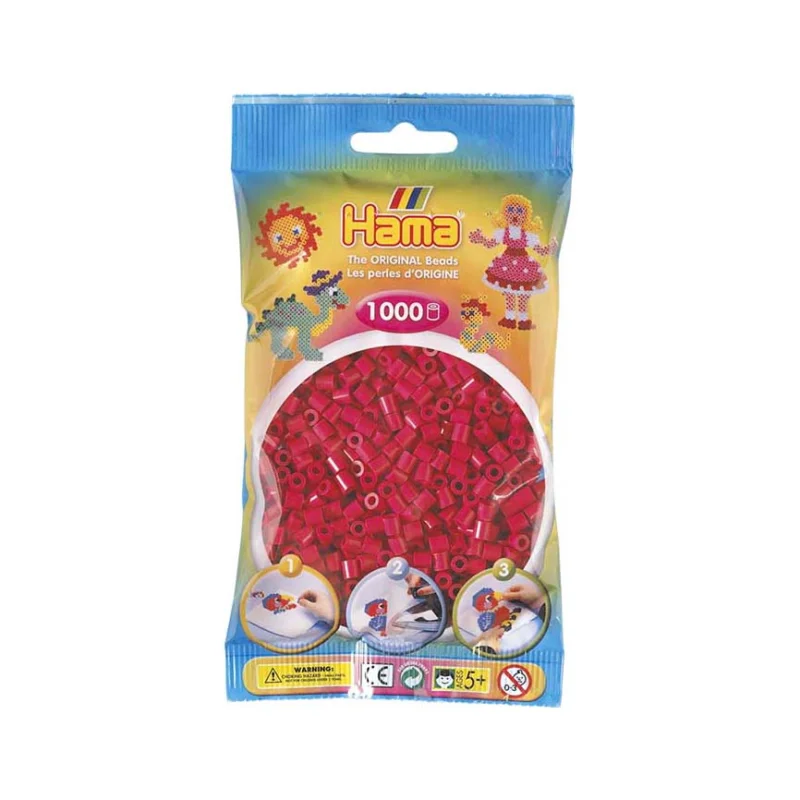 Korálky MIDI Hama 1 000 ks, Vínové Výhodná Nabídka