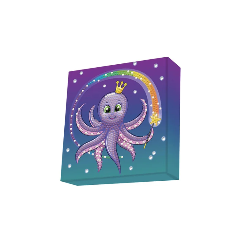 Malování diamantové Dotzies 15 x 15 cm, Chobotnice Vrácení Zdarma
