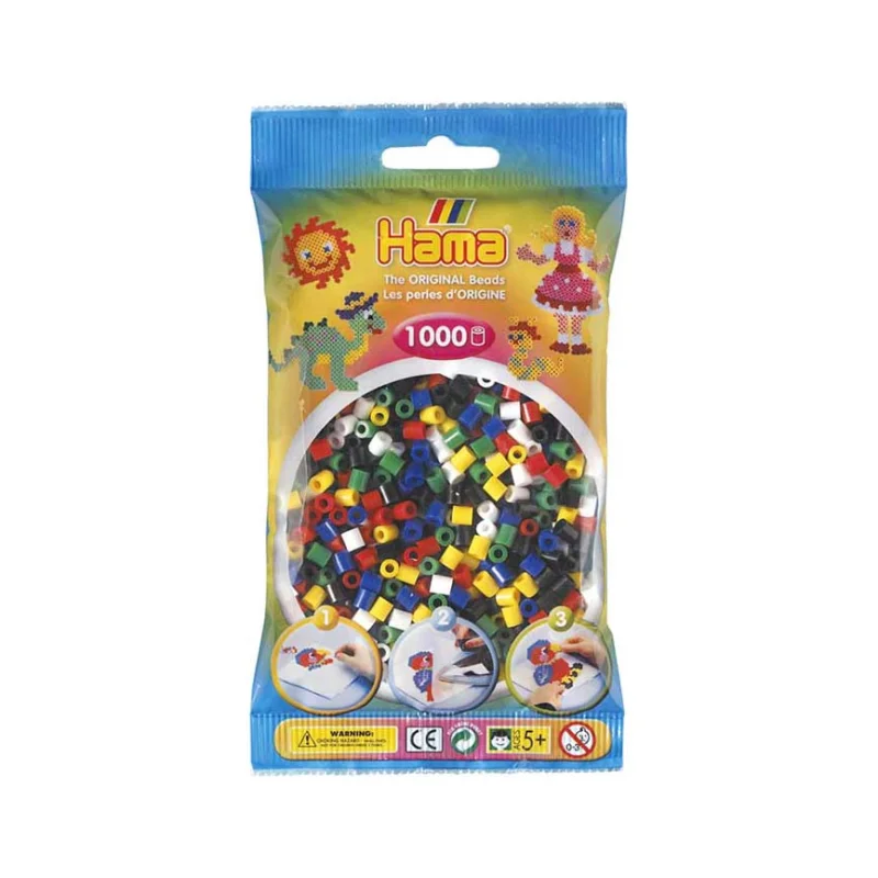 Aktuální Korálky MIDI Hama 1 000 ks, Mix barev