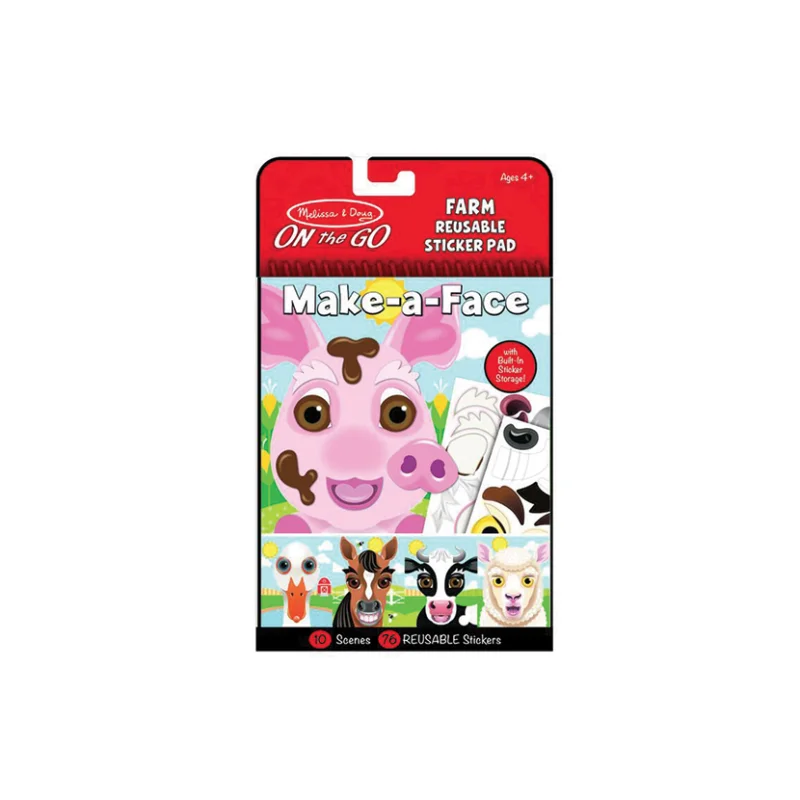 Sada kreativní Vytvoř si obličej Melissa & Doug, Farma Akční Nabídka