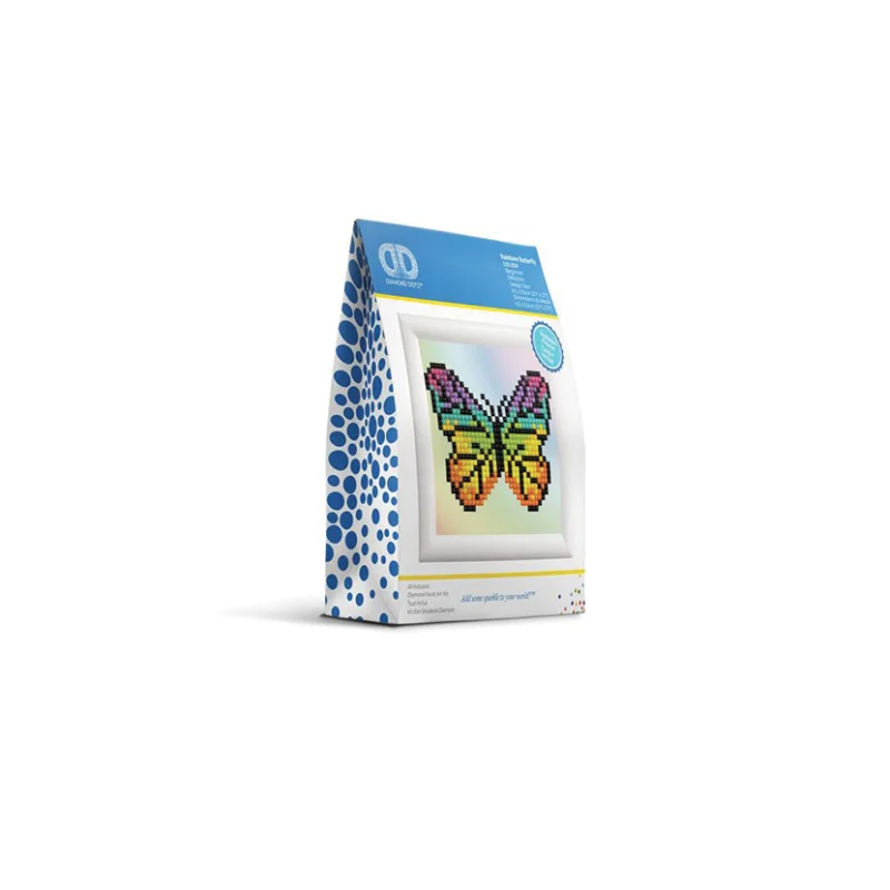 Výhodná Nabídka Malování diamantové Dotzies s rámečkem 12 x 12 cm, Duhový motýl