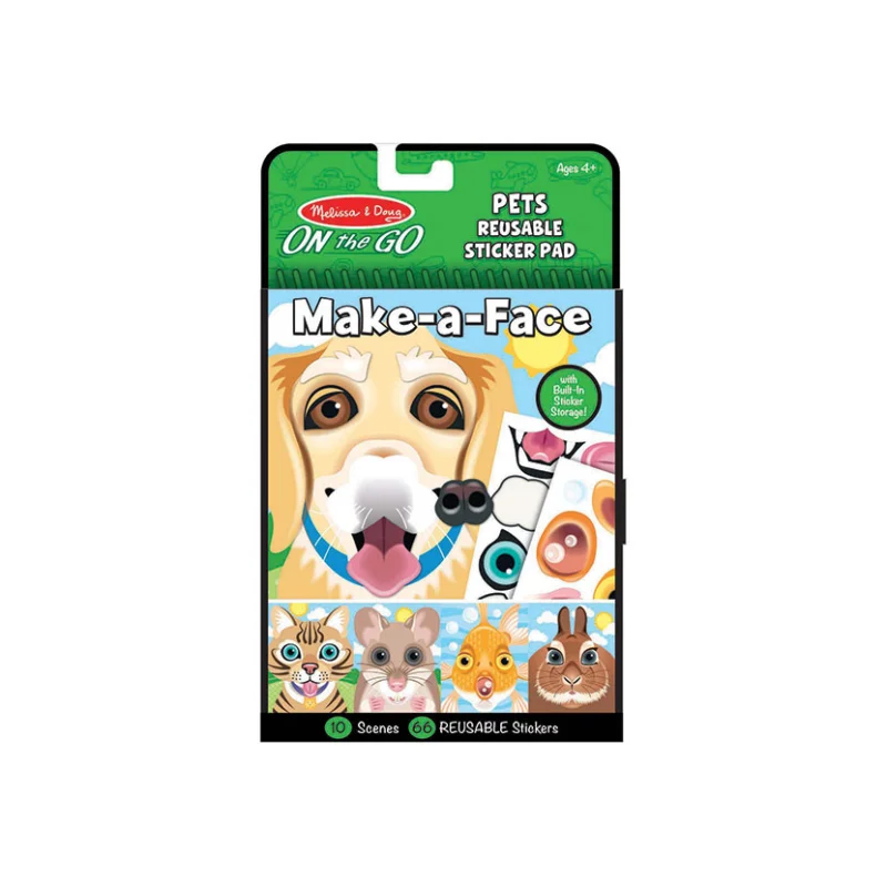 Sada kreativní Vytvoř si obličej Melissa & Doug, Domácí mazlíčci Horká Nabídka