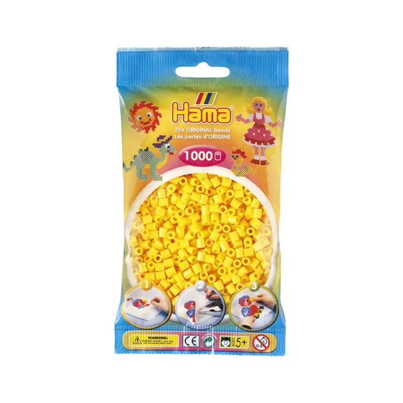 Expresní Doručení Korálky MIDI Hama 1 000 ks, Žluté