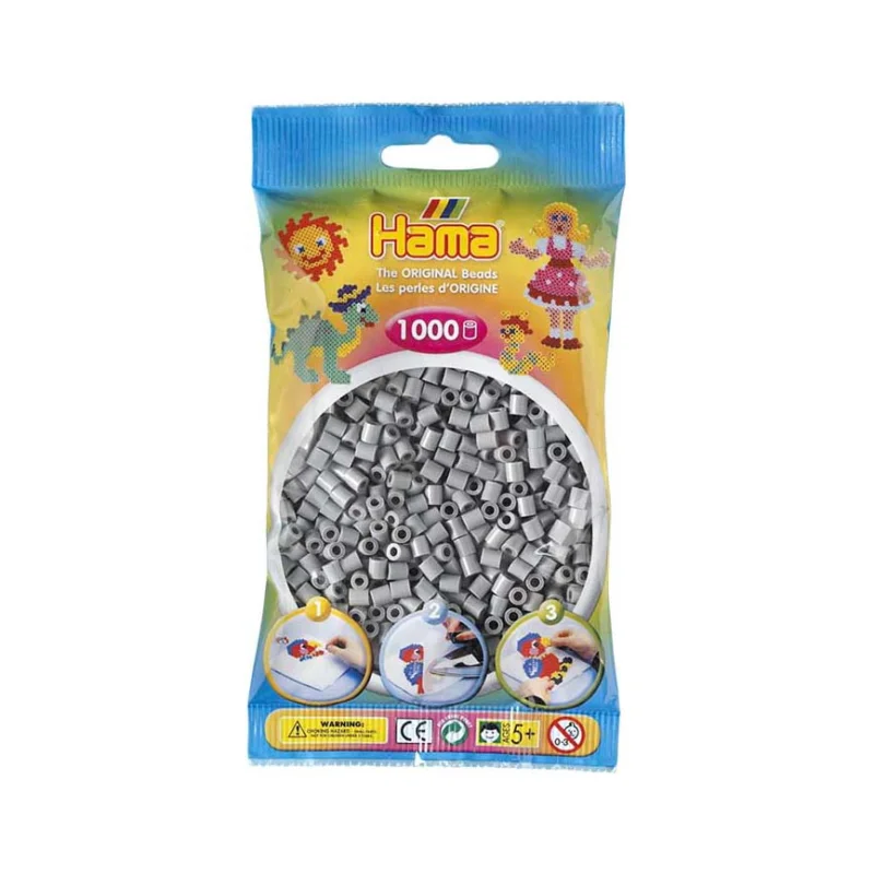 Korálky MIDI Hama 1 000 ks, Šedé Horká Nabídka