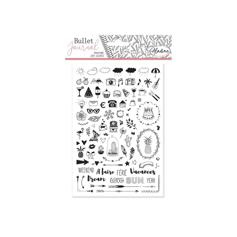 Aktuální Razítka diářová Aladine Stampo Bullet Journal 89 ks, Můj diář
