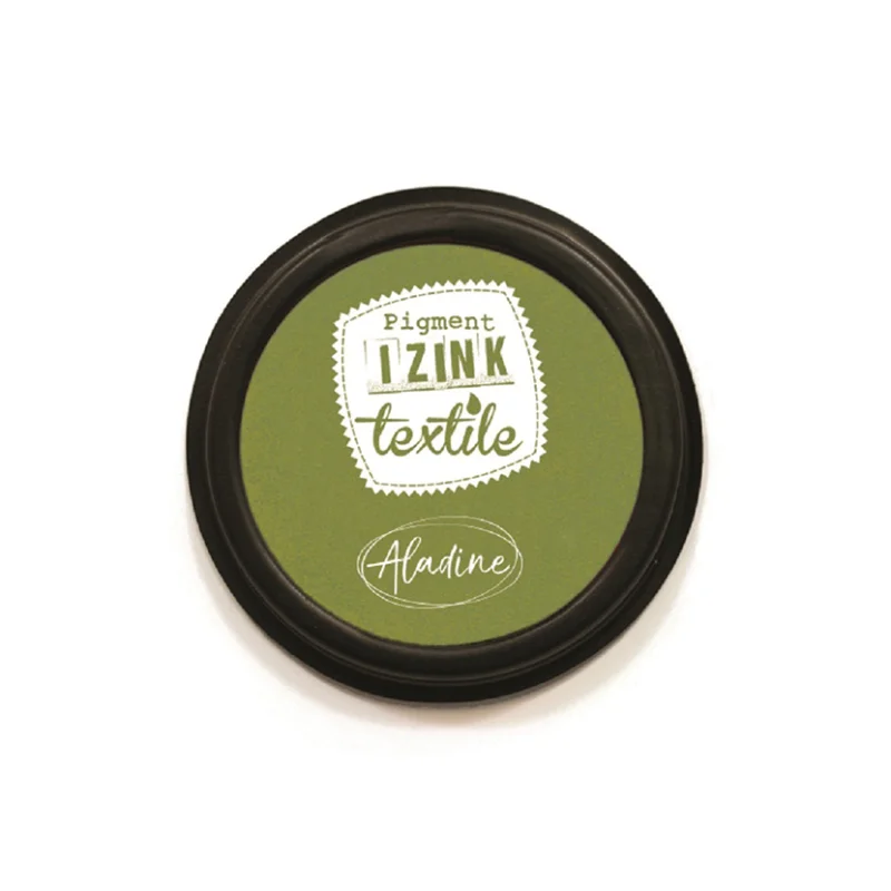 Autentický Polštářek razítkovací na textil Aladine Izink, Zelený