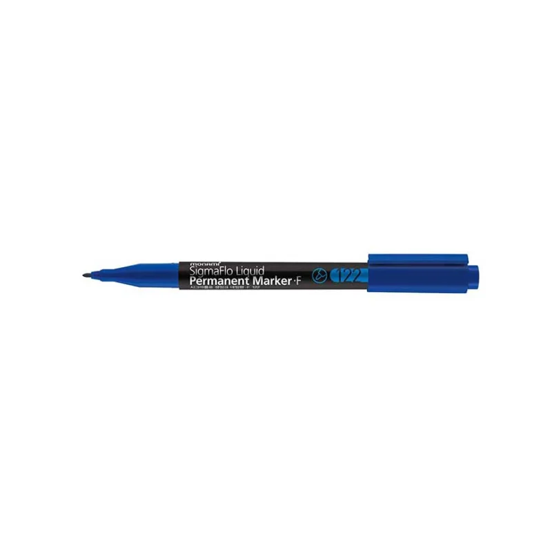 Super Cena Popisovač permanentní Monami 122, 1 mm, Modrý