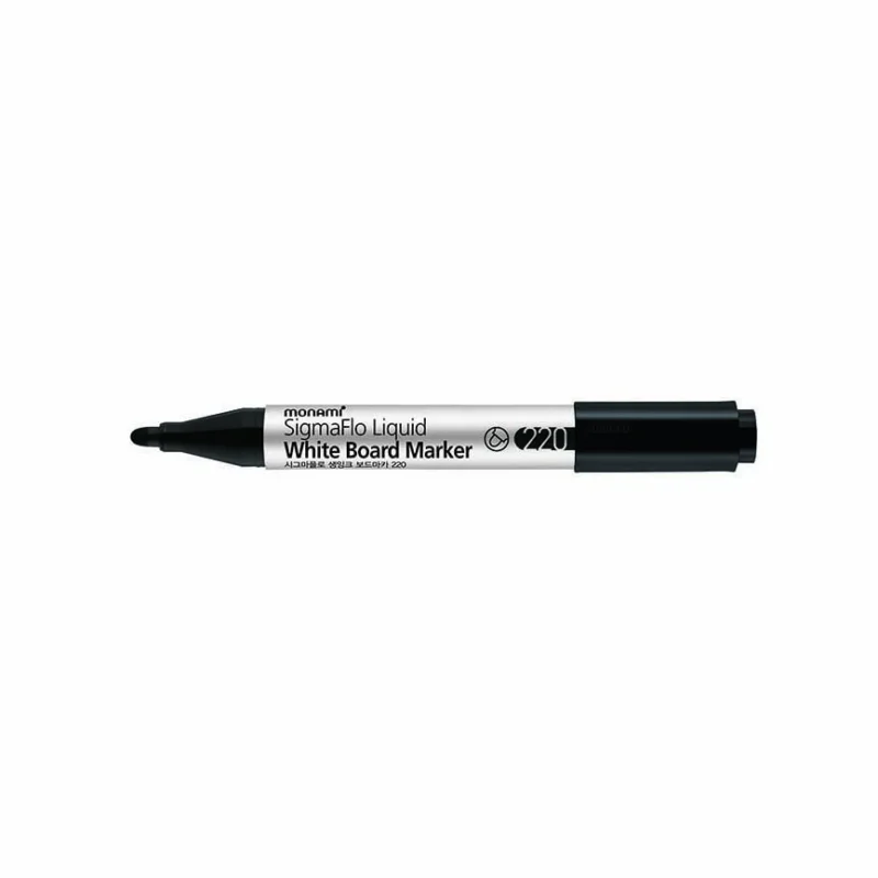 Levný Popisovač na bílé tabule Monami 220, 2 mm, Černý