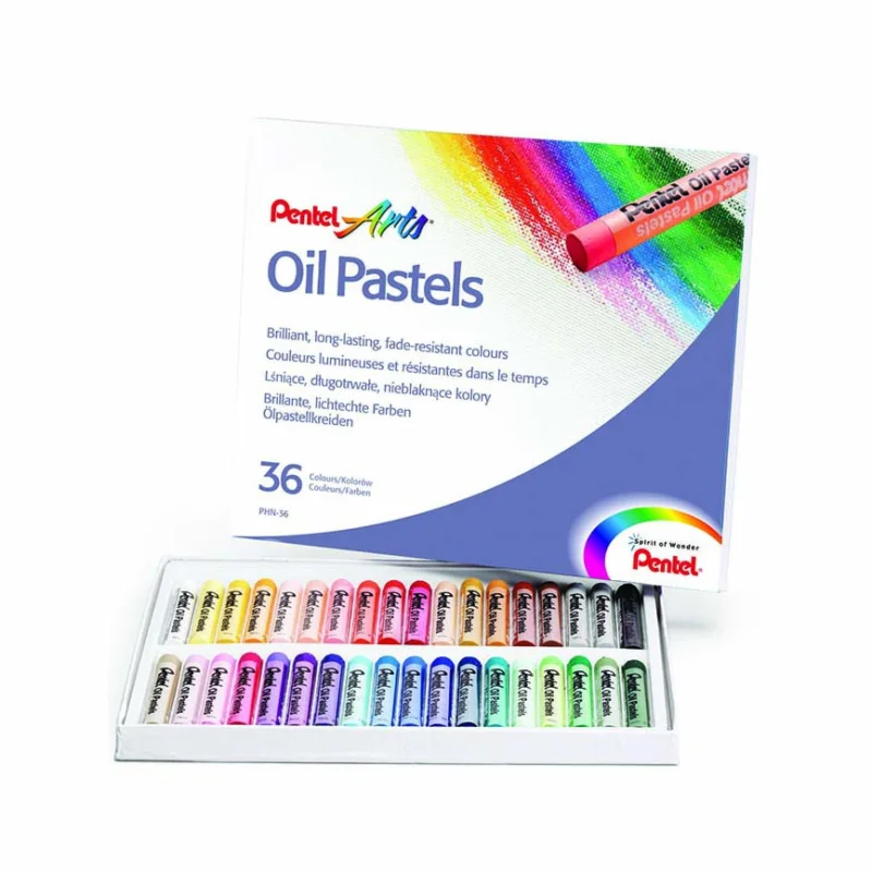 Pastely olejové Pentel, 36 ks Nejlepší Volba