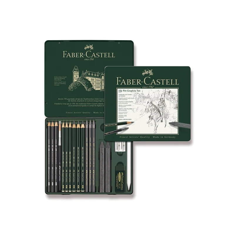 Aktuální Souprava kreslířská Faber-Castell Pitt Graphite, 19 ks