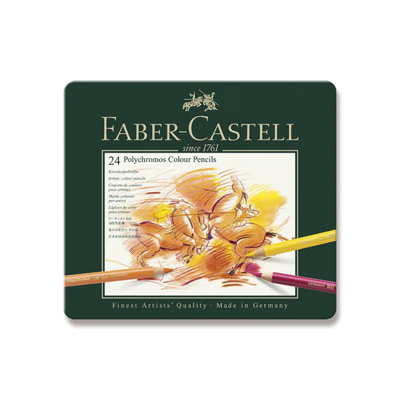 Značkový Pastelky umělecké Faber-Castell Polychromos, 24 ks