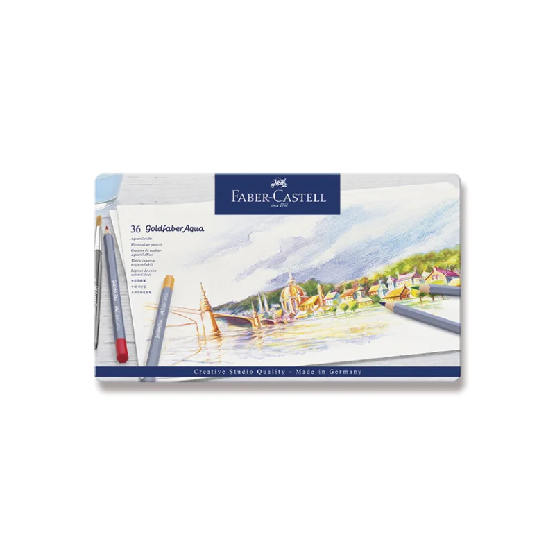 Pastelky umělecké akvarelové Faber-Castell Goldfaber Aqua, 36 ks Super Cena