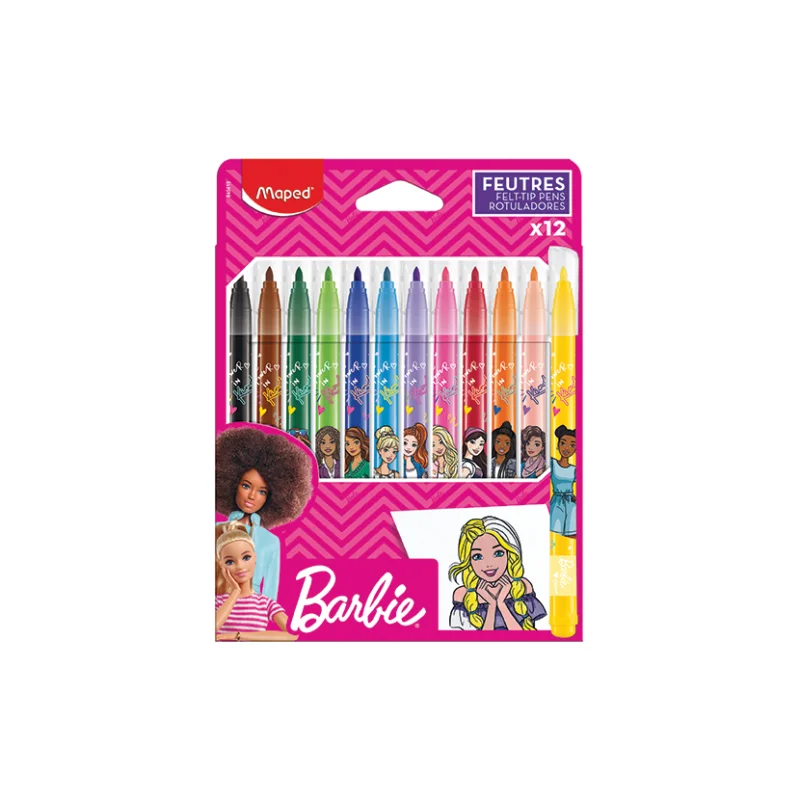 Finální Výprodej Fixy školní Maped Barbie, 12 ks