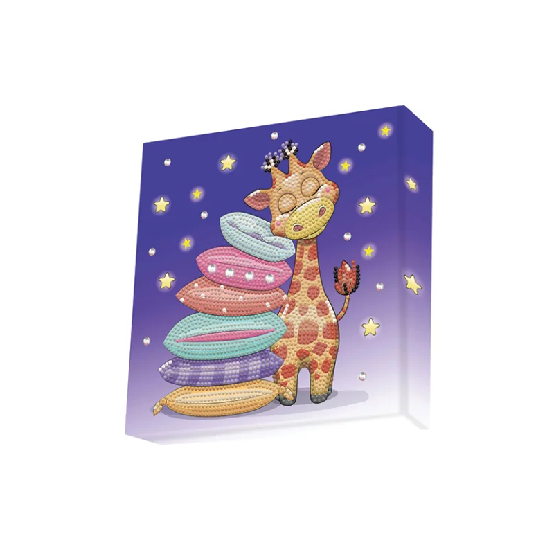 Malování diamantové Dotzies 22 x 22 cm, Spící žirafa Výprodej