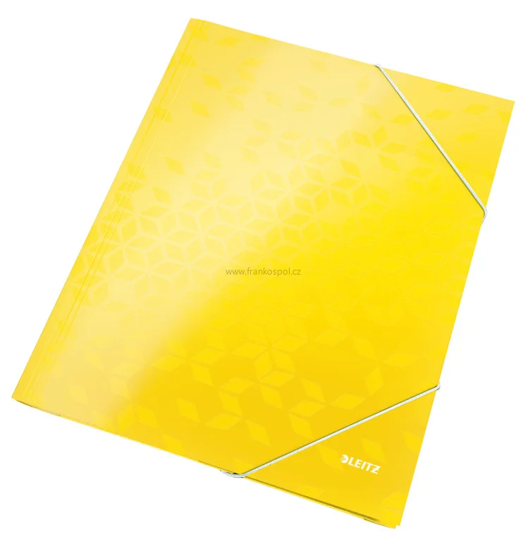 Must-Have Odkládací mapa LEITZ WOW, A4, 3 klopá, s gumičkou, žlutá