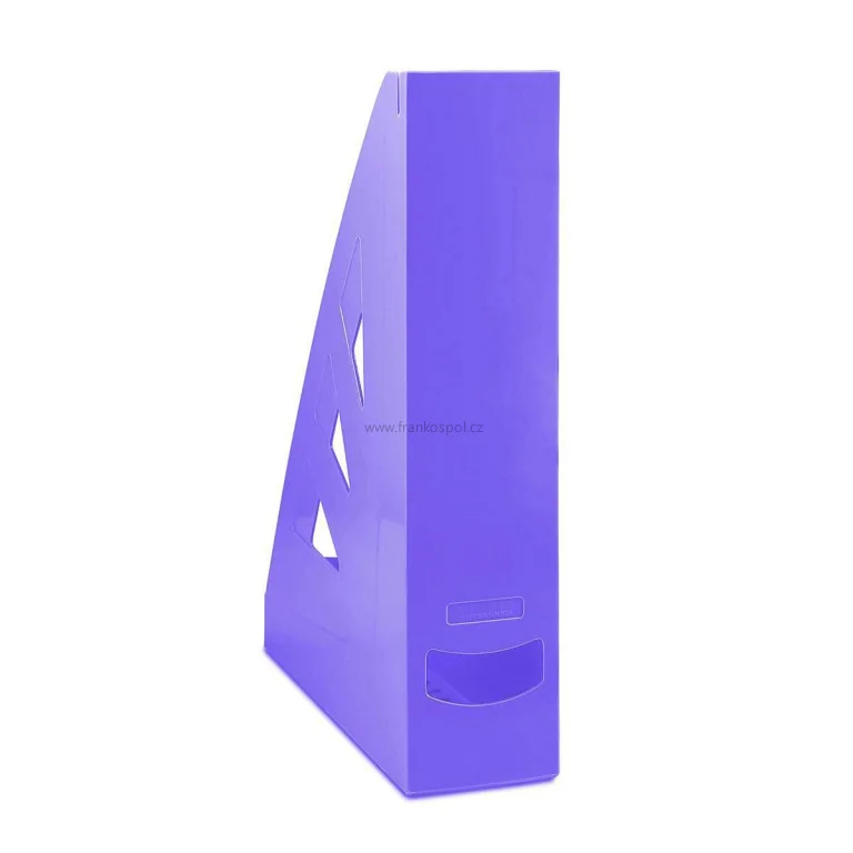 Stojan na časopisy OFFICE Products, fialový Nejlepší Volba