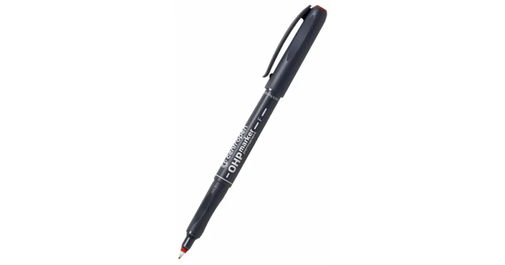 Popisovač Centropen OHP 2636 F permanentní - červený Cenově Výhodný