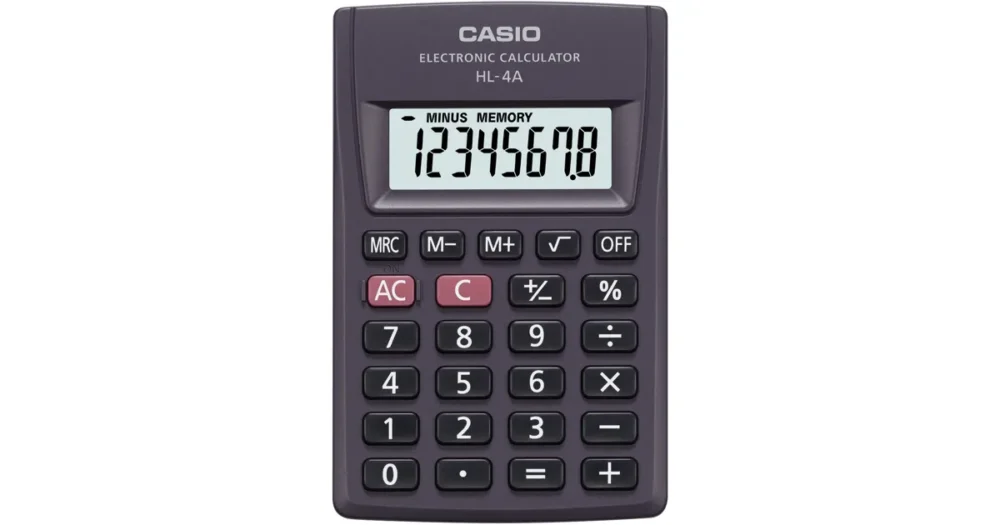 Novinka Kalkulačka kapesní CASIO HL 4 A