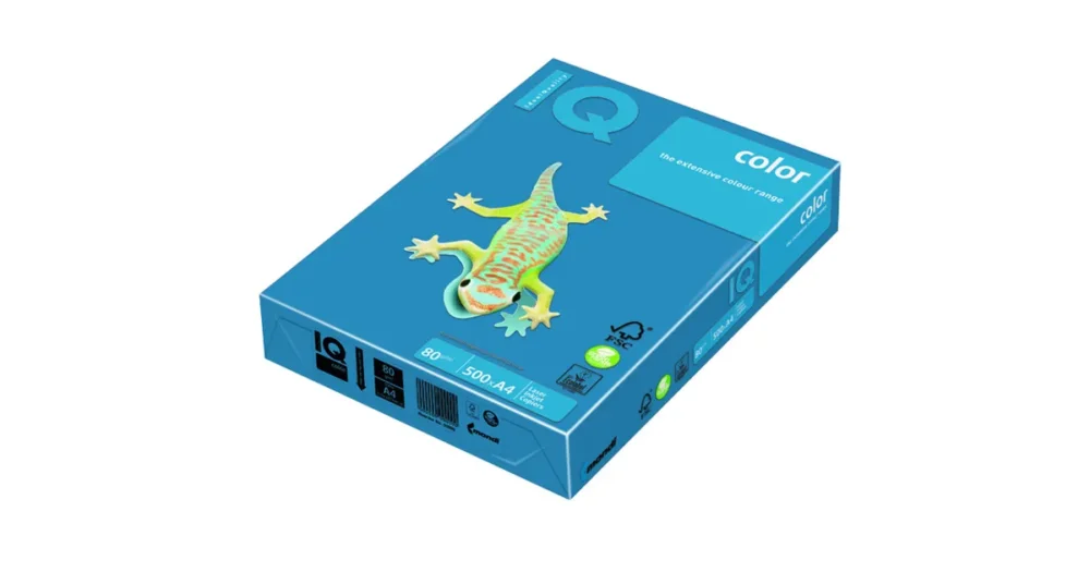 Poslední Šance Barevný kancelářský papír A4 80g IQ Color, 500 ls - modrá intensivní světlá