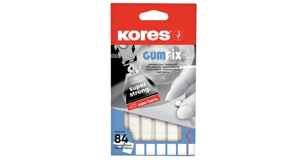 Lepicí guma bílá Kores Gumfix - 50g, 84 čtverečků Pouze Dnes