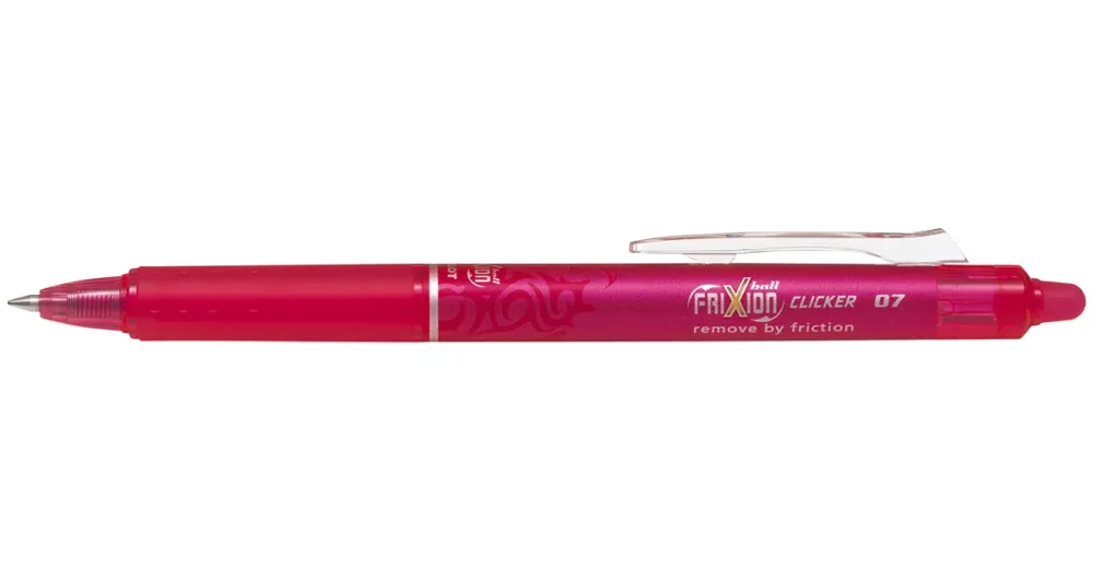Přepisovatelný roller Pilot Frixion Ball Clicker, střední hrot M 0,7mm - růžová Přímo Od Výrobce