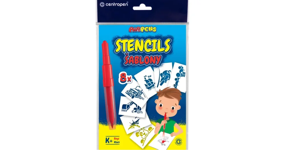 Ihned K Objednání Šablony k foukacím fixům Centropen SET K+ (pro kluky)