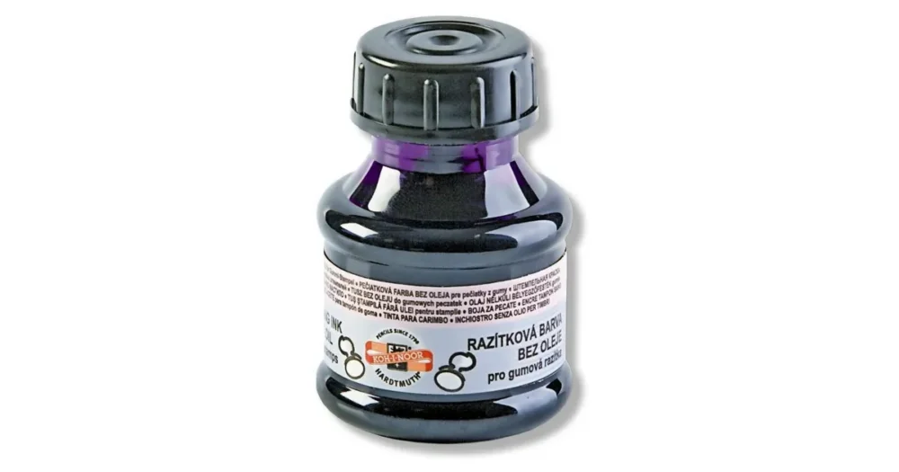 Vrácení Zdarma Razítková barva 50ml Koh-i-noor - fialová