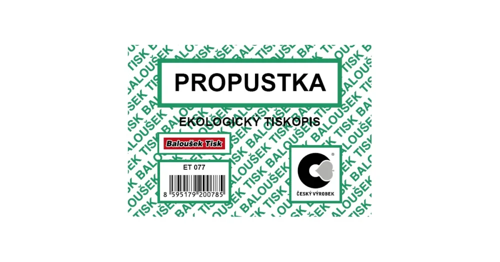 Tovární Cena Propustka A7