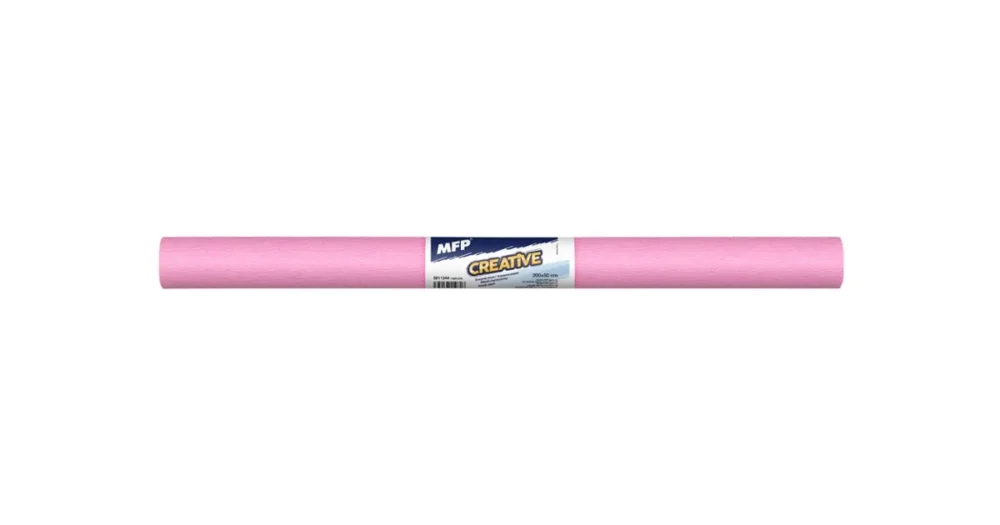 Krepový papír role 50x200cm - růžový světlý Akce