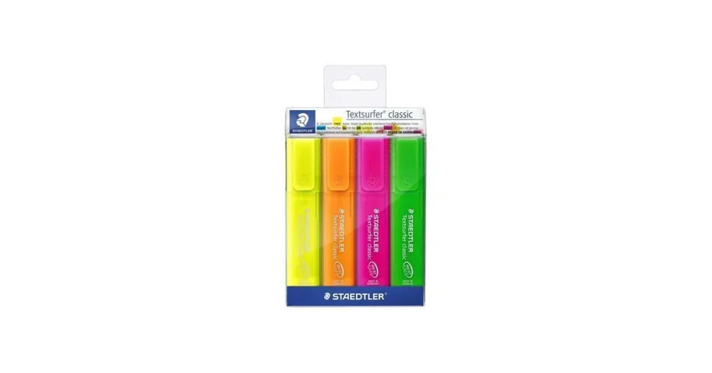Zvýrazňovač "Textsurfer classic 364", 4 barvy, 1-5mm, STAEDTLER Sleva