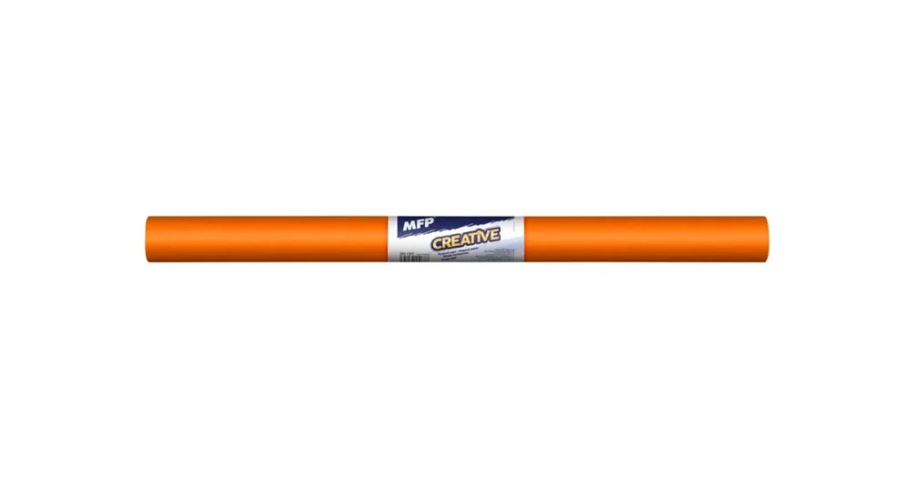 Značkový Krepový papír role 50x200cm - oranžový tmavý
