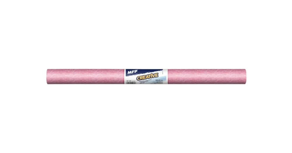 Krepový papír role 50x200cm - perleťový růžový Novinka
