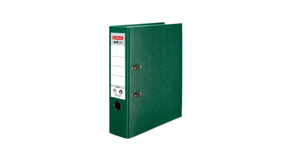 Novinka Pořadač PP A4/8cm pákový Herlitz maX.file protect - zelený