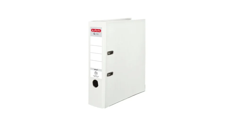 Pořadač A4/8cm pákový Herlitz Q.file protect - bílý Vrácení Zdarma