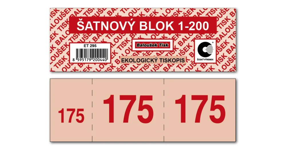 Šatnové bloky 1-200 čísel Must-Have