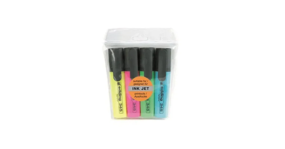 Kup Teď Sada zvýrazňovačů EDDING 345, 2-5 mm, 4 barvy